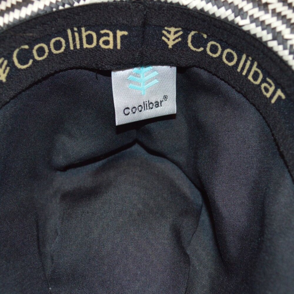 Coolibar Hat Gray/White Geometric Pattern Fedora … - image 7